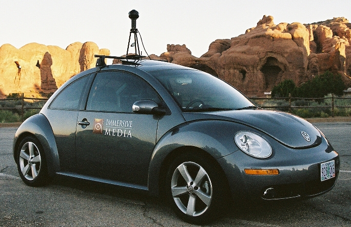 google maps camera car